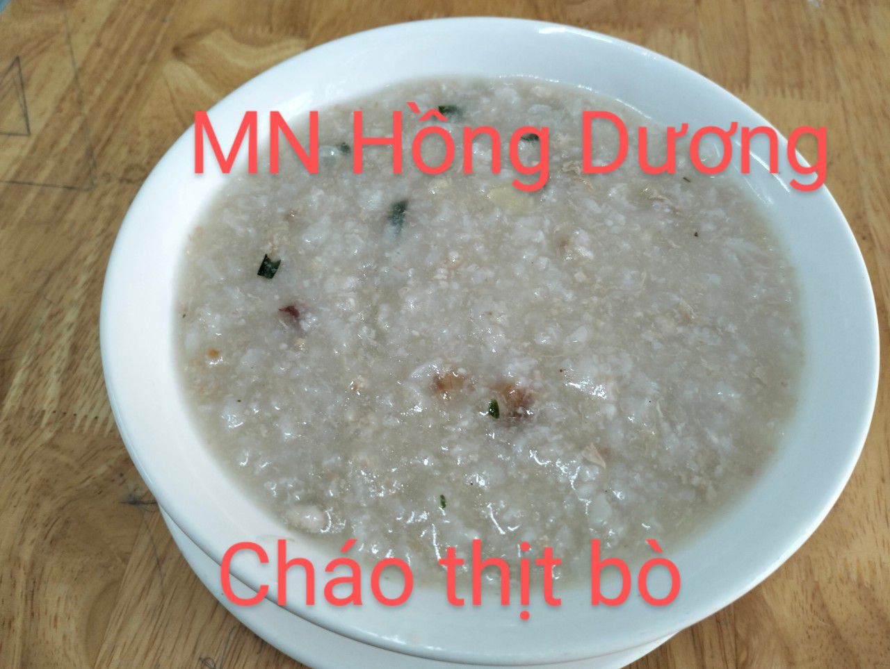 Cháo thịt bò