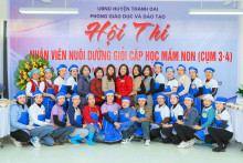 HỘI THI "NHÂN VIÊN NUÔI DƯỠNG GIỎI CẤP HUYỆN" NĂM HỌC 2023- 2024