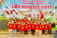 🥰🥰🥰 HÂN  HOAN DỰ TIỆC BUFFET THÁNG 3 CỦA CÁC BÉ MẦM NON HỒNG DƯƠNG 🍢🍕🧆🍱